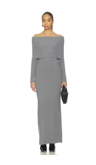 Theory Over The Shoulder Rib Dress | Thumbnail 1 Theory Over The Shoulder Rib Dress | Thumbnail 1