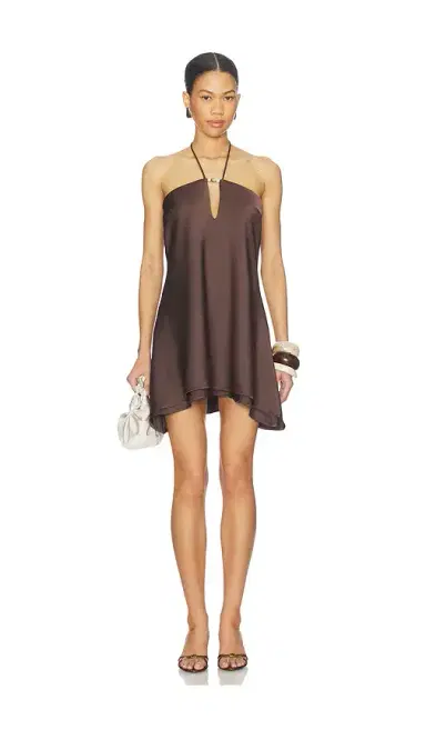 Runaway The Label Freya Flowy Halter Mini Dress | Thumbnail 1 Runaway The Label Freya Flowy Halter Mini Dress | Thumbnail 1