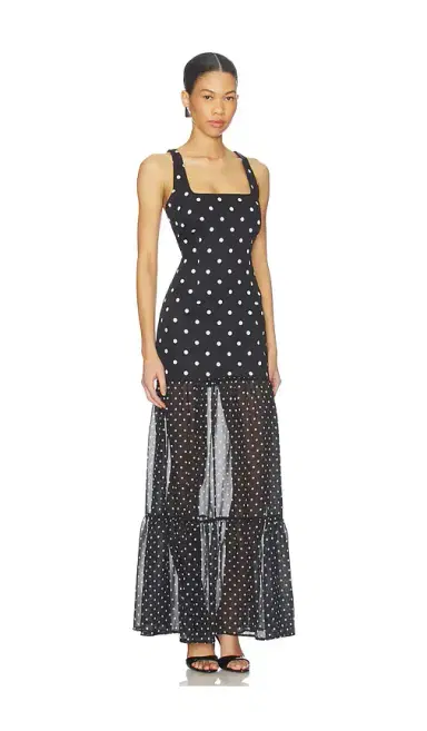Runaway The Label Tillie Sheer Bottom Maxi Dress | Thumbnail 2 Runaway The Label Tillie Sheer Bottom Maxi Dress | Thumbnail 2