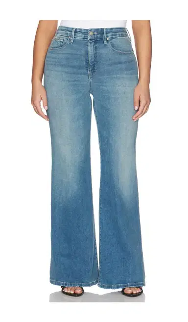Good American Soft-tech Good Waist Palazzo Leg Jeans | Thumbnail 2 Good American Soft-tech Good Waist Palazzo Leg Jeans | Thumbnail 2