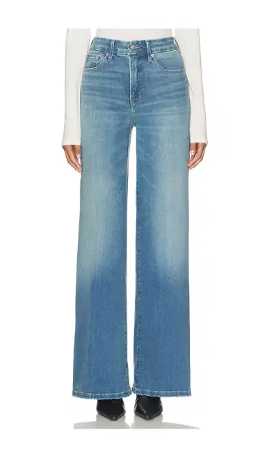 Good American Soft-tech Good Waist Palazzo Leg Jeans | Thumbnail 1 Good American Soft-tech Good Waist Palazzo Leg Jeans | Thumbnail 1