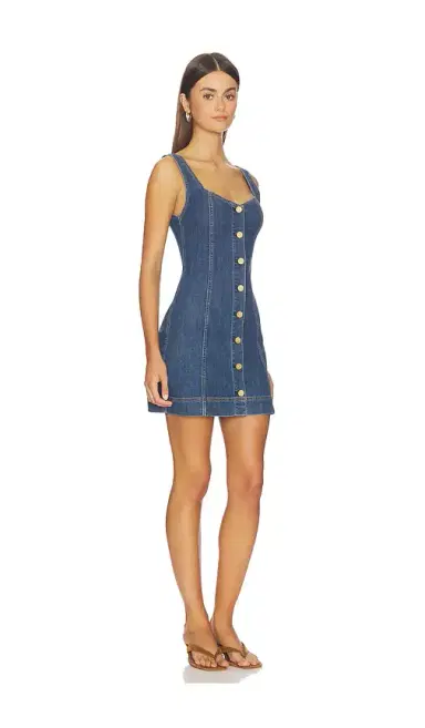 Alice + Olivia Alice + Olivia Bea Sweetheart Denim Mini Dress | Thumbnail 2 Alice + Olivia Alice + Olivia Bea Sweetheart Denim Mini Dress | Thumbnail 2
