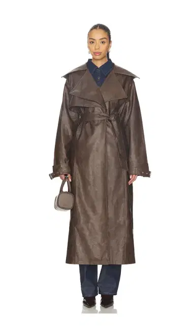 superdown Astra Faux Leather Trench | Thumbnail 2 superdown Astra Faux Leather Trench | Thumbnail 2