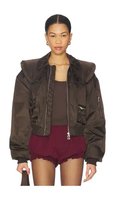 Ganni Duchesse Nylon Bomber Jacket | Thumbnail 1 Ganni Duchesse Nylon Bomber Jacket | Thumbnail 1