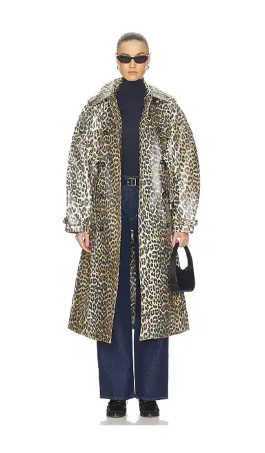 Ganni Laminated Canvas Trenchcoat | Thumbnail 2 Ganni Laminated Canvas Trenchcoat | Thumbnail 2