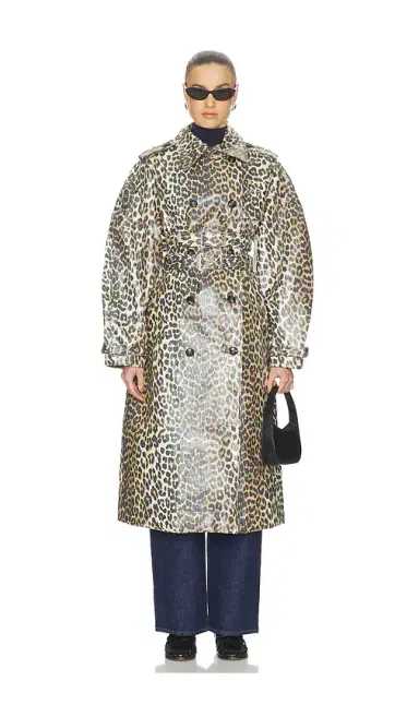Ganni Laminated Canvas Trenchcoat | Thumbnail 1 Ganni Laminated Canvas Trenchcoat | Thumbnail 1