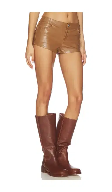 superdown Gianna Faux Leather Shorts | Thumbnail 2 superdown Gianna Faux Leather Shorts | Thumbnail 2