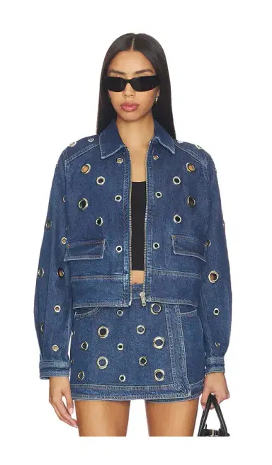 Cinq à Sept Denim Harriet Jacket | Thumbnail 1 Cinq à Sept Denim Harriet Jacket | Thumbnail 1