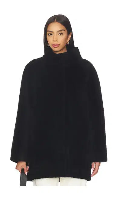 AEXAE Shearling High Neck Mid Length Jacket | Thumbnail 1 AEXAE Shearling High Neck Mid Length Jacket | Thumbnail 1