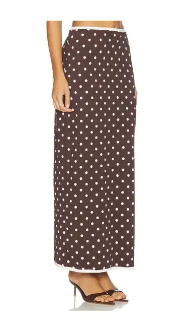 Rowen Rose Polka Dots Long Skirt | Thumbnail 2 Rowen Rose Polka Dots Long Skirt | Thumbnail 2