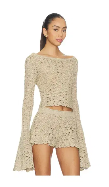 Tularosa Zaylee Boat Neck Open Stitch Sweater | Thumbnail 2 Tularosa Zaylee Boat Neck Open Stitch Sweater | Thumbnail 2