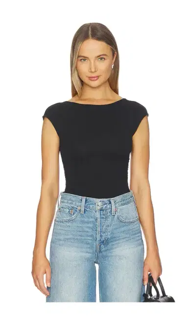 Good American Super Stretch Open Back Bodysuit | Thumbnail 1 Good American Super Stretch Open Back Bodysuit | Thumbnail 1