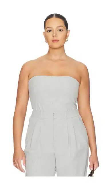 Good American Essential Suiting Strapless Top | Thumbnail 2 Good American Essential Suiting Strapless Top | Thumbnail 2