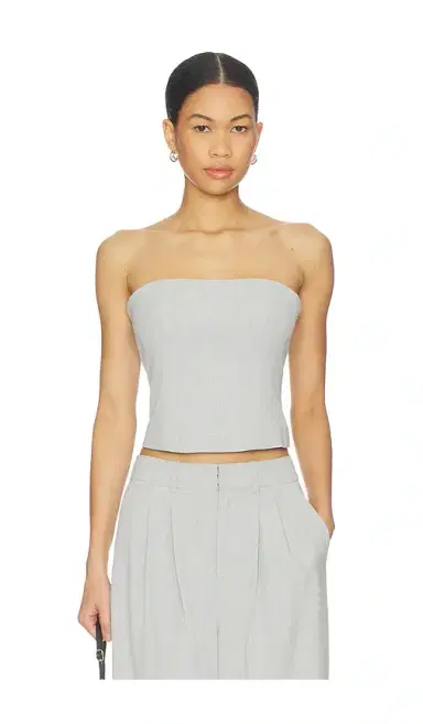 Good American Essential Suiting Strapless Top | Thumbnail 1 Good American Essential Suiting Strapless Top | Thumbnail 1