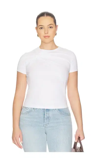 Good American Super Stretch Twist Tee Shirt | Thumbnail 2 Good American Super Stretch Twist Tee Shirt | Thumbnail 2