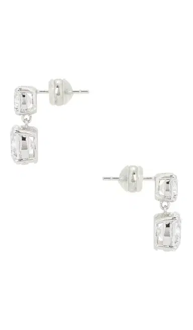 SHASHI Solitaire Drop Earring | Thumbnail 2 SHASHI Solitaire Drop Earring | Thumbnail 2