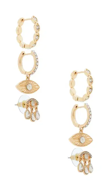 BaubleBar Good Intentions Evil Eye Earring Set | Thumbnail 1 BaubleBar Good Intentions Evil Eye Earring Set | Thumbnail 1