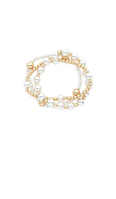 Ettika Mixed Metal Bubble Line Bracelet Set | Thumbnail 2 Ettika Mixed Metal Bubble Line Bracelet Set | Thumbnail 2