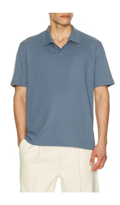 Vince Short Sleeve Johnny Collar | Thumbnail 1 Vince Short Sleeve Johnny Collar | Thumbnail 1