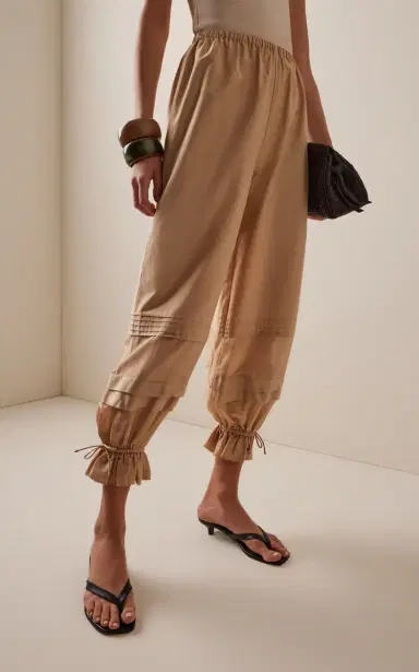 Posse Exclusive Pearl Cotton-Silk Balloon Pants | Thumbnail 3 Posse Exclusive Pearl Cotton-Silk Balloon Pants | Thumbnail 3