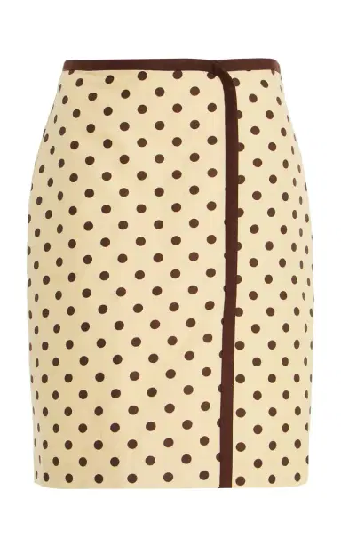 Posse Bowie Polka-Dot Linen-Cotton Midi Skirt | Thumbnail 1 Posse Bowie Polka-Dot Linen-Cotton Midi Skirt | Thumbnail 1
