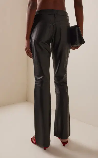 EB Denim Maria Leather Mid-Rise Bootcut Jeans | Thumbnail 4 EB Denim Maria Leather Mid-Rise Bootcut Jeans | Thumbnail 4