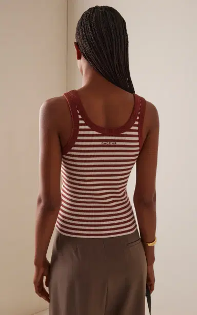 House of Dagmar Ribbed Organic Cotton-Blend Tank Top | Thumbnail 4 House of Dagmar Ribbed Organic Cotton-Blend Tank Top | Thumbnail 4