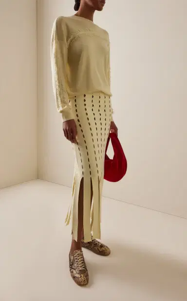 Zankov Perry Perforated Knit Maxi Skirt | Thumbnail 2 Zankov Perry Perforated Knit Maxi Skirt | Thumbnail 2