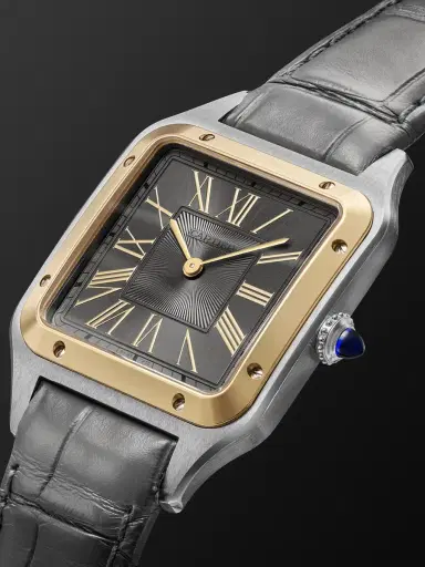 Cartier Santos-Dumont Large 18-Karat Gold, Stainless Steel Watch, Ref. W2SA0028 - Men | Thumbnail 3 Cartier Santos-Dumont Large 18-Karat Gold, Stainless Steel Watch, Ref. W2SA0028 - Men | Thumbnail 3