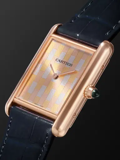 Cartier Tank Louis Hand-Wound 33.7mm Large 18-Karat Rose, Yellow and White Gold and Alligator Watch, Ref. No. WGTA0176 - Men | Thumbnail 3 Cartier Tank Louis Hand-Wound 33.7mm Large 18-Karat Rose, Yellow and White Gold and Alligator Watch, Ref. No. WGTA0176 - Men | Thumbnail 3