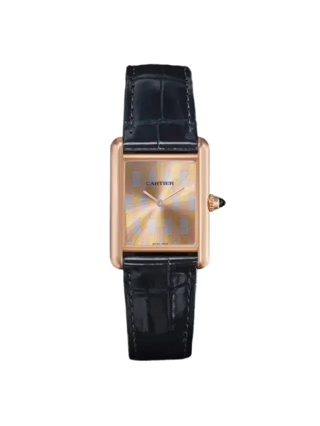 Tank Louis Hand-Wound 33.7mm Large 18-Karat Rose, Yellow and White Gold and Alligator Watch, Ref. No. WGTA0176 - Men Tank Louis Hand-Wound 33.7mm Large 18-Karat Rose, Yellow and White Gold and Alligator Watch, Ref. No. WGTA0176 - Men