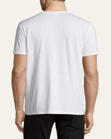 Vince Short-Sleeve V-Neck Jersey T-Shirt, Gray | Thumbnail 3 Vince Short-Sleeve V-Neck Jersey T-Shirt, Gray | Thumbnail 3