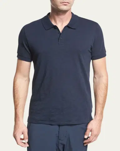 Vince Classic Slub Cotton Polo Shirt | Thumbnail 2 Vince Classic Slub Cotton Polo Shirt | Thumbnail 2