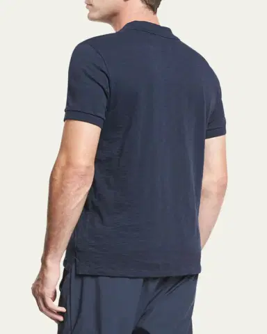 Vince Classic Slub Cotton Polo Shirt | Thumbnail 3 Vince Classic Slub Cotton Polo Shirt | Thumbnail 3