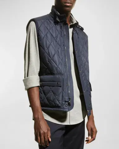 Ralph Lauren Purple Label Men's Leyland Quilted Vest | Thumbnail 2 Ralph Lauren Purple Label Men's Leyland Quilted Vest | Thumbnail 2