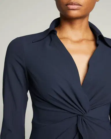 Cinq à Sept McKenna Long-Sleeve Collared Top | Thumbnail 5 Cinq à Sept McKenna Long-Sleeve Collared Top | Thumbnail 5