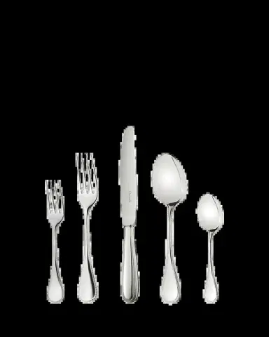 Christofle Perles 5-Piece Flatware Place Setting | Thumbnail 2 Christofle Perles 5-Piece Flatware Place Setting | Thumbnail 2