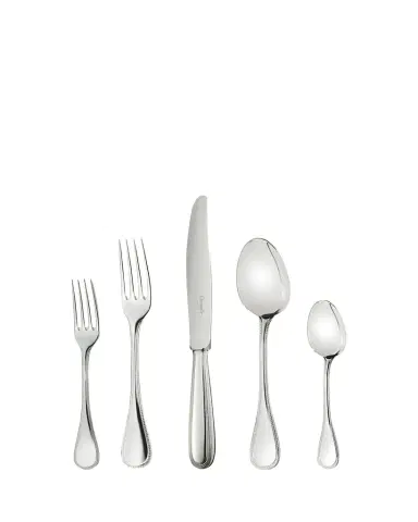 Christofle Perles 5-Piece Flatware Place Setting | Thumbnail 1 Christofle Perles 5-Piece Flatware Place Setting | Thumbnail 1