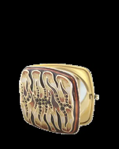 Jay Strongwater Tiger Striped Compact | Thumbnail 2 Jay Strongwater Tiger Striped Compact | Thumbnail 2