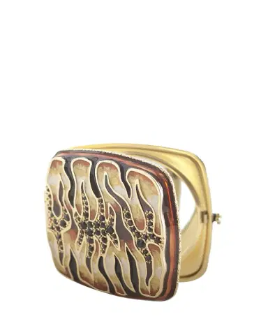 Jay Strongwater Tiger Striped Compact | Thumbnail 1 Jay Strongwater Tiger Striped Compact | Thumbnail 1