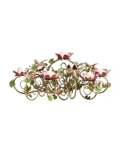 Jay Strongwater Floral & Butterfly Candelabra | Thumbnail 1 Jay Strongwater Floral & Butterfly Candelabra | Thumbnail 1