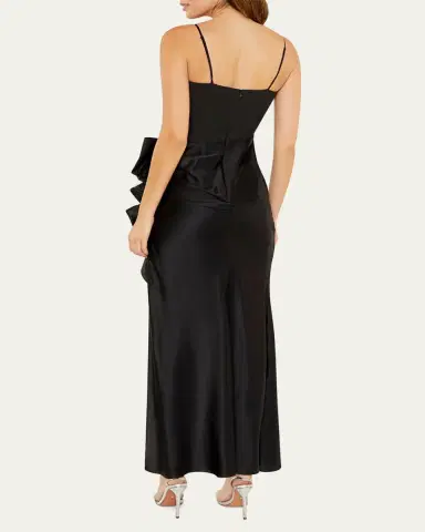 Cinq à Sept Drina Sleeveless Satin Wrap Gown | Thumbnail 2 Cinq à Sept Drina Sleeveless Satin Wrap Gown | Thumbnail 2