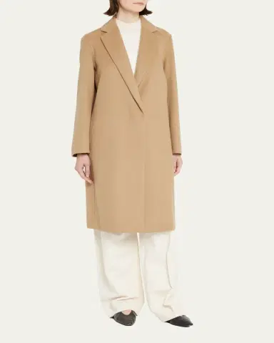 Vince Classic Straight Wool-Blend Coat | Thumbnail 7 Vince Classic Straight Wool-Blend Coat | Thumbnail 7