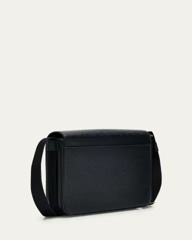 Thom Browne Men's Reporter Leather Crossbody Bag | Thumbnail 3 Thom Browne Men's Reporter Leather Crossbody Bag | Thumbnail 3