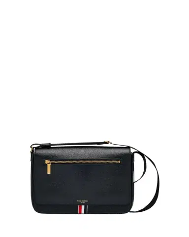 Thom Browne Men's Reporter Leather Crossbody Bag | Thumbnail 1 Thom Browne Men's Reporter Leather Crossbody Bag | Thumbnail 1