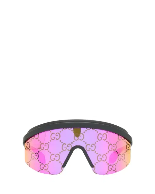 Men's Monogram-Lens Acetate Mask Sunglasses Men's Monogram-Lens Acetate Mask Sunglasses