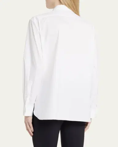 Theory Classic Button-Front Boyfriend Shirt | Thumbnail 3 Theory Classic Button-Front Boyfriend Shirt | Thumbnail 3