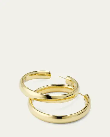 Lana 14K Curved Mega Flawless Hoop Earrings, 30mm | Thumbnail 3 Lana 14K Curved Mega Flawless Hoop Earrings, 30mm | Thumbnail 3