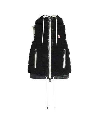 Moncler Faux Sherpa Drawstring Puffer Vest | Thumbnail 1 Moncler Faux Sherpa Drawstring Puffer Vest | Thumbnail 1