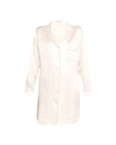 Olivia von Halle Poppy Long-Sleeve Silk Nightshirt | Thumbnail 1 Olivia von Halle Poppy Long-Sleeve Silk Nightshirt | Thumbnail 1